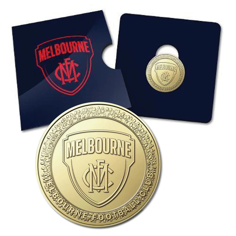 2023 AFL Melbourne Demons $1 Uncirculated Coin RAM Carded