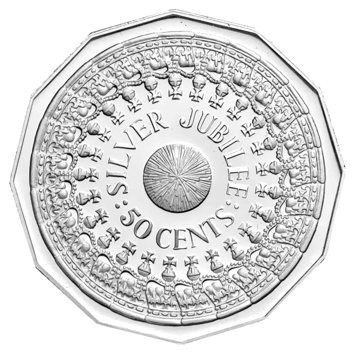 1977 Silver Jubilee Australian 50 Cent Coin Circulated