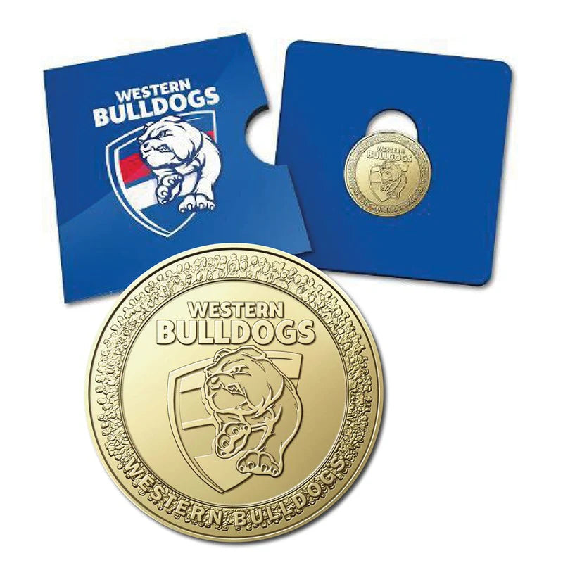 2023 AFL Western Bulldogs $1 Uncirculated Coin RAM Carded