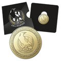2023 AFL Collingwood Magpies $1 Uncirculated Coin RAM Carded