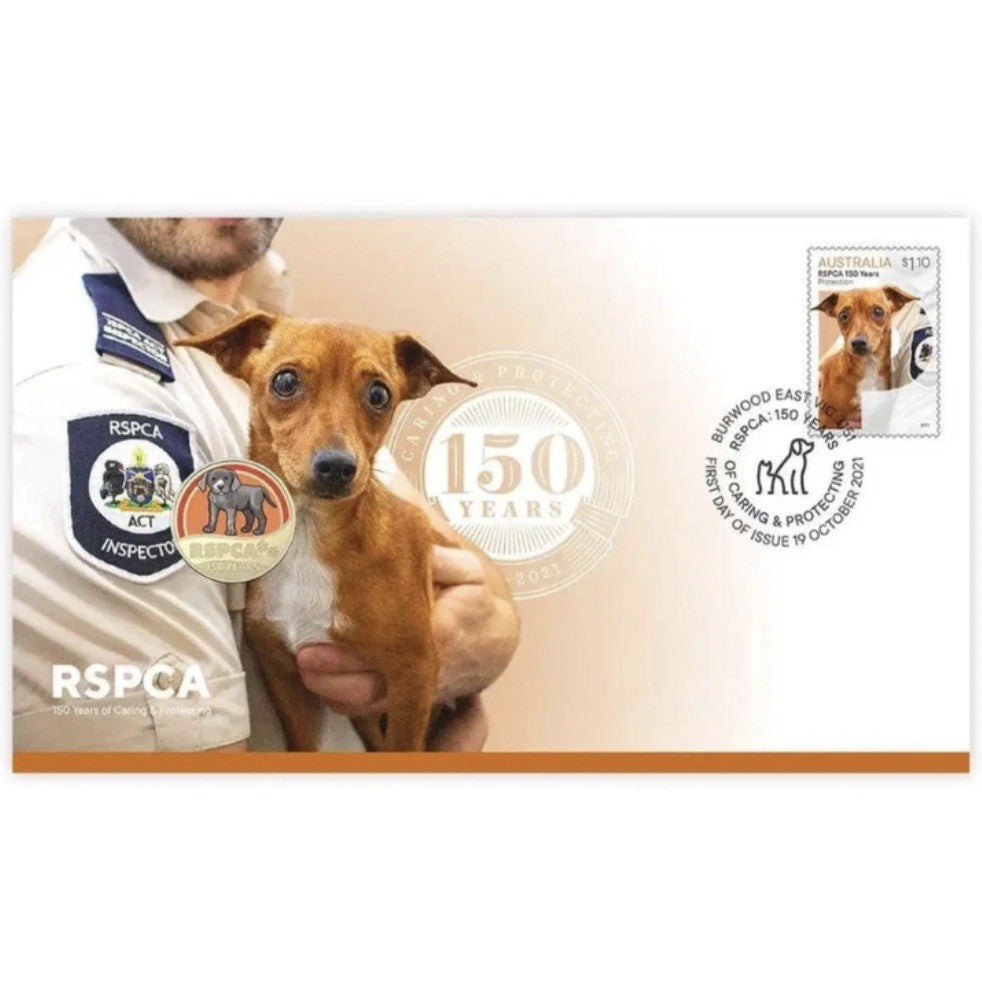 PNC - 2021 RSPCA 150 Years Dog $1 Coloured Coin