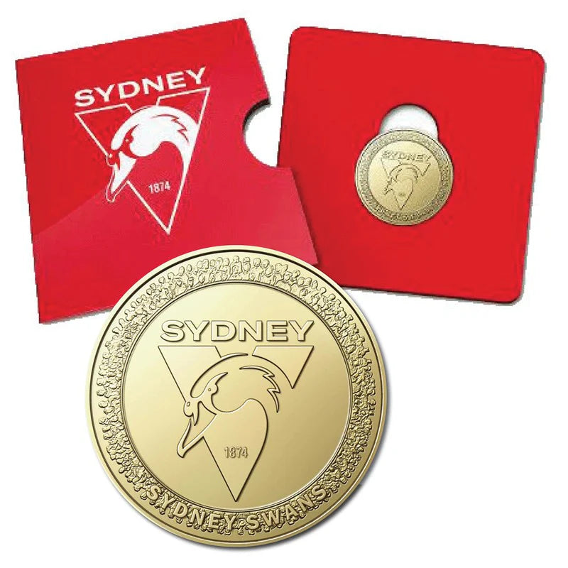 2023 AFL Sydney Swans $1 Uncirculated Coin RAM Carded