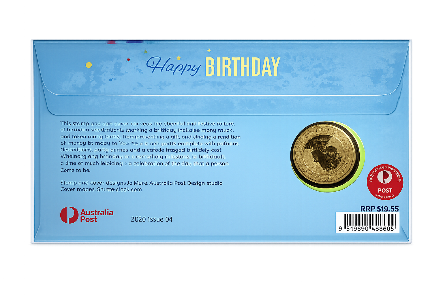 PNC - 2020 $1 Coloured Coin Happy Birthday (5000 Mintage)