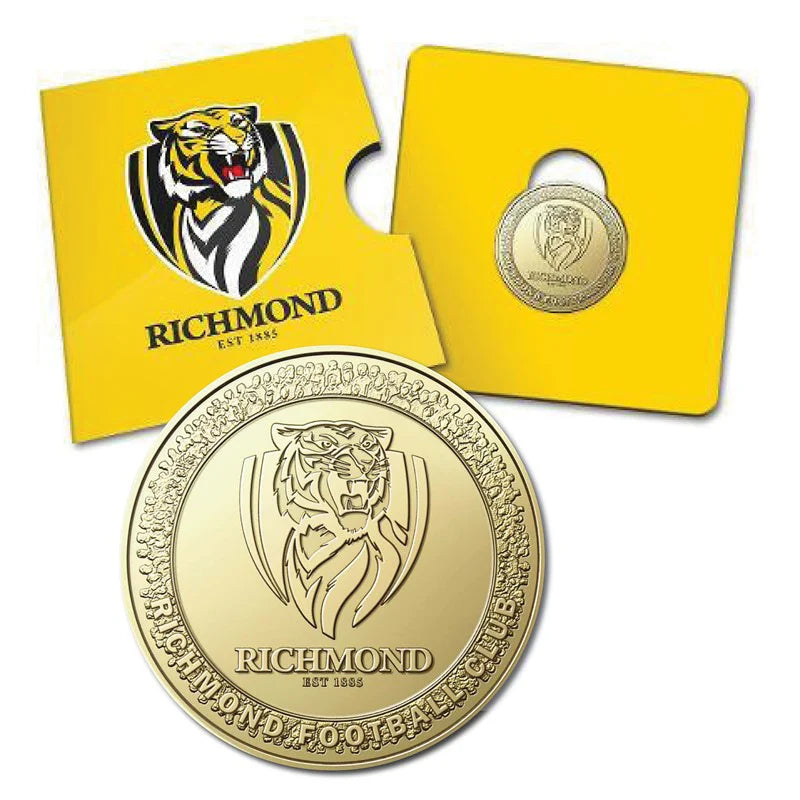 2023 AFL Richmond Tigers $1 Uncirculated Coin RAM Carded