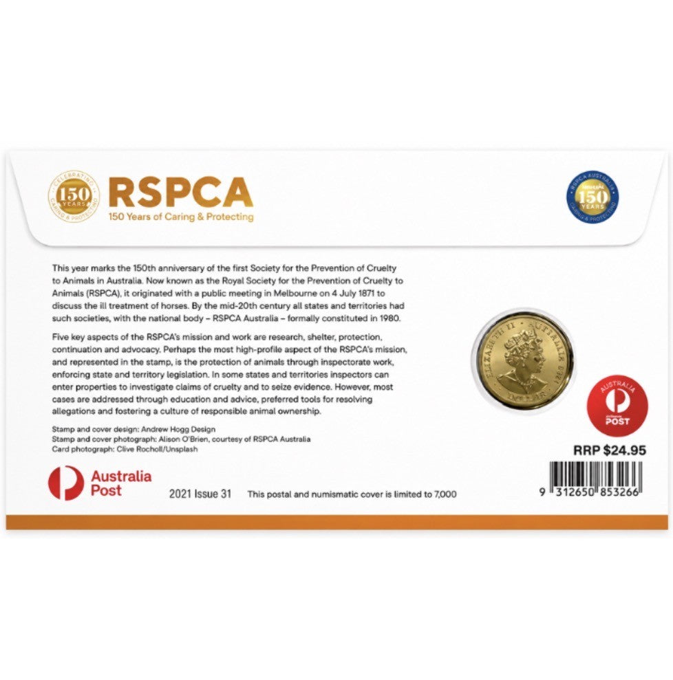 PNC - 2021 RSPCA 150 Years Dog $1 Coloured Coin