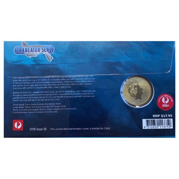 PNC - 2018 Crabeater Seal $1 Coloured Coin