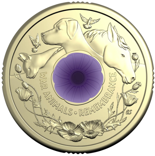 2024 Australia's War Animals Remembrance $2 RAM Bag (5 Coins)