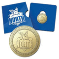 2023 AFL North Melbourne Kangaroos $1 Uncirculated Coin RAM Carded