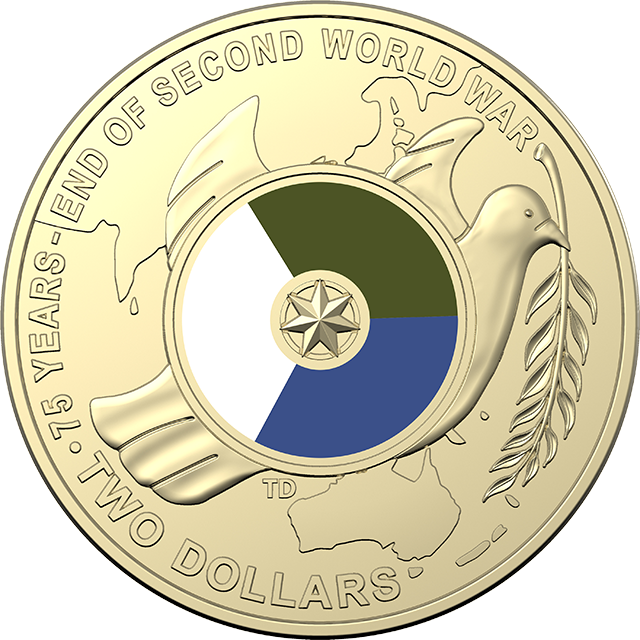 2020 75th Anniversary End of WWII $2 RAM Bag (5 Coins)