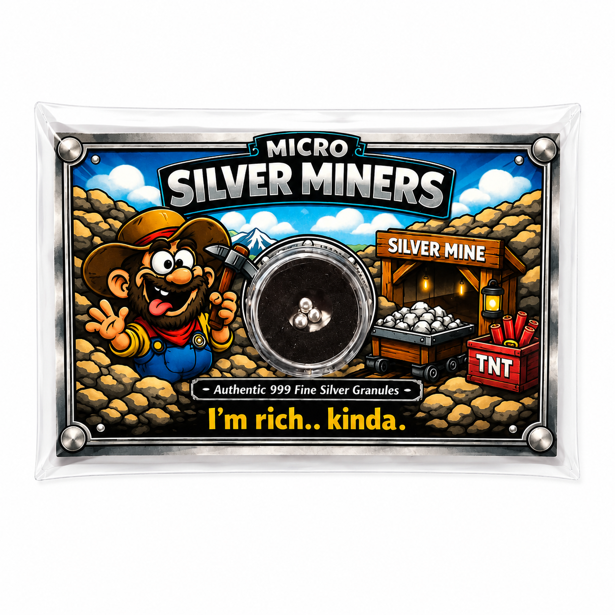 Micro Silver Miner .999 Silver Granules (Male)