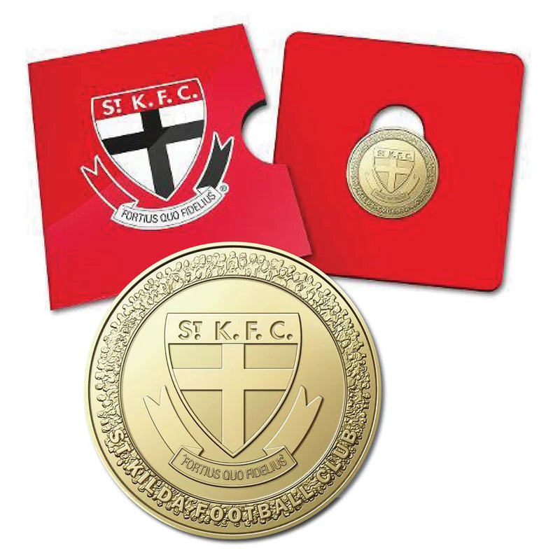 2023 AFL St Kilda Saints $1 Uncirculated Coin RAM Carded