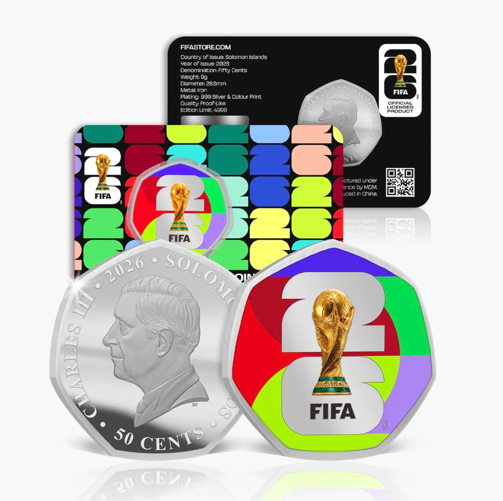 2026 FIFA World Cup Official 50c Silver Plated Proof Coin