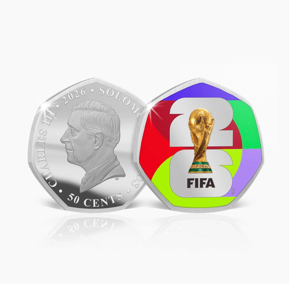 2026 FIFA World Cup Official 50c Silver Plated Proof Coin