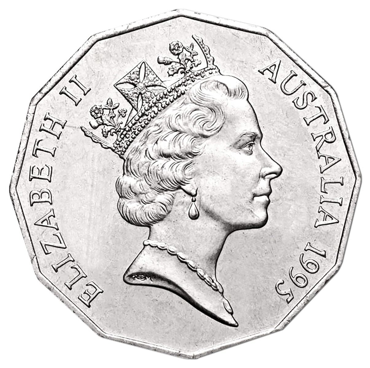 1995 Weary Dunlop Australian 50 Cent Coin Circulated