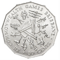 1982 Commonwealth Games Brisbane Australian 50 Cent Coin Circulated