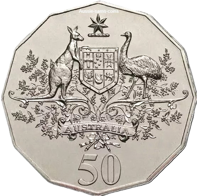 2001 Australian Coat of Arms 50 Cent Coin Circulated