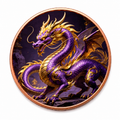 2026 Purple Dragon 1 Oz .999 Copper Round